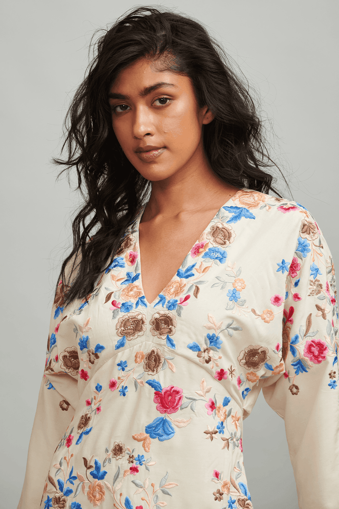 MULTICOLOUR FRINGE HEM DRESS - dash and dot dash and dot