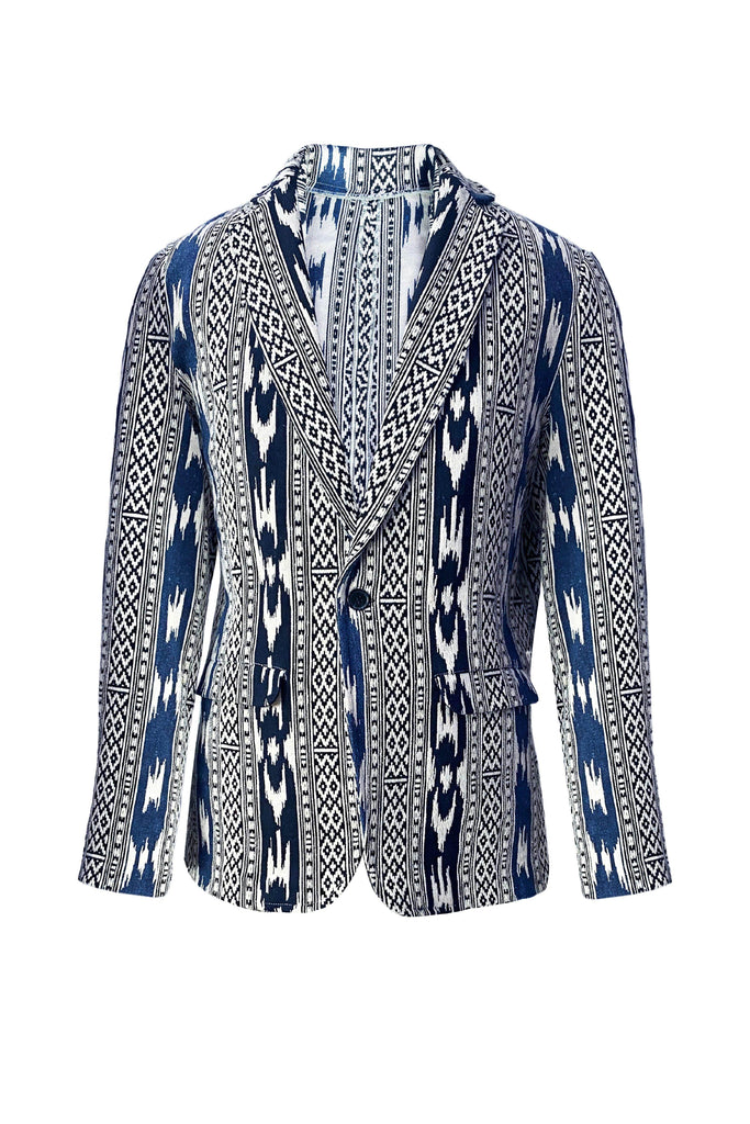 JACQUARD IKKAT SUIT - dash and dot dash and dot