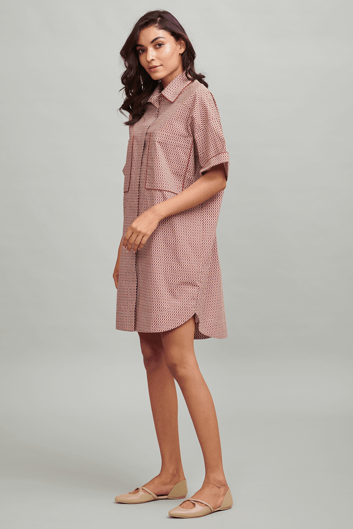 DECO PATCH POCKET DRESS - dash and dot