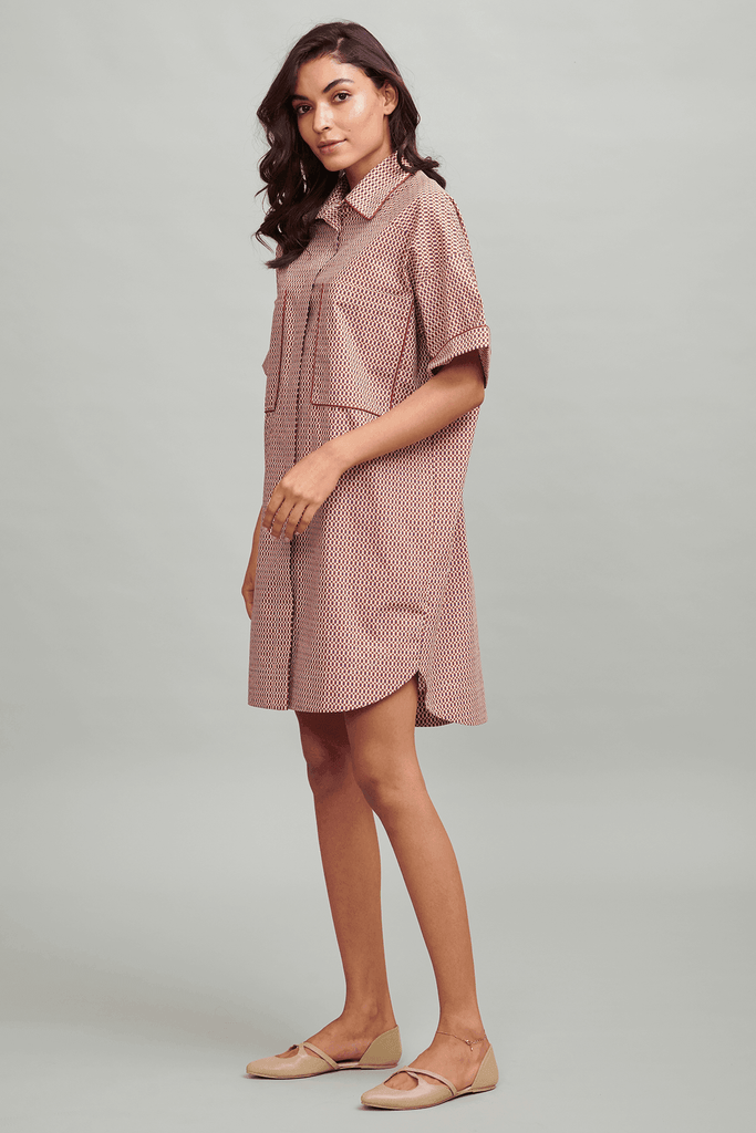 DECO PATCH POCKET DRESS - dash and dot dash and dot
