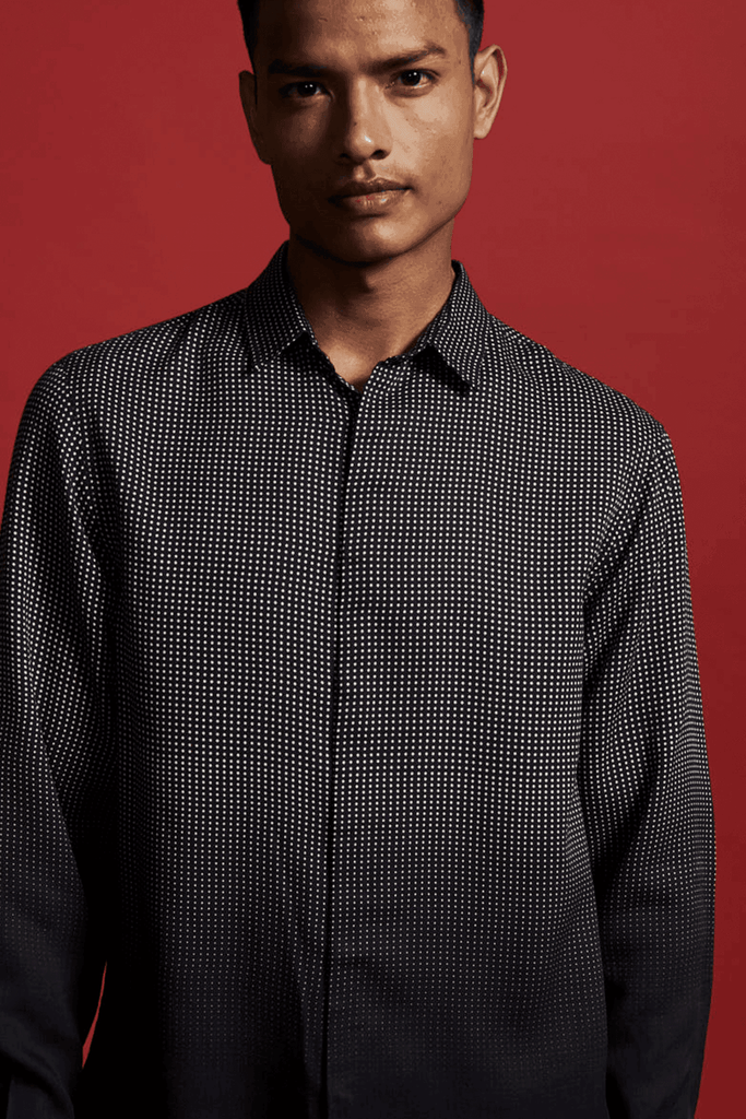 OMBRE POLKA SHIRT - dash and dot dash and dot