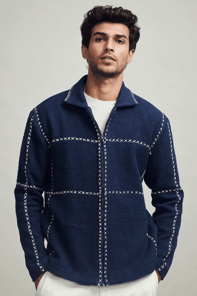 CROSS STITCH JACKET - dash and dot dash and dot