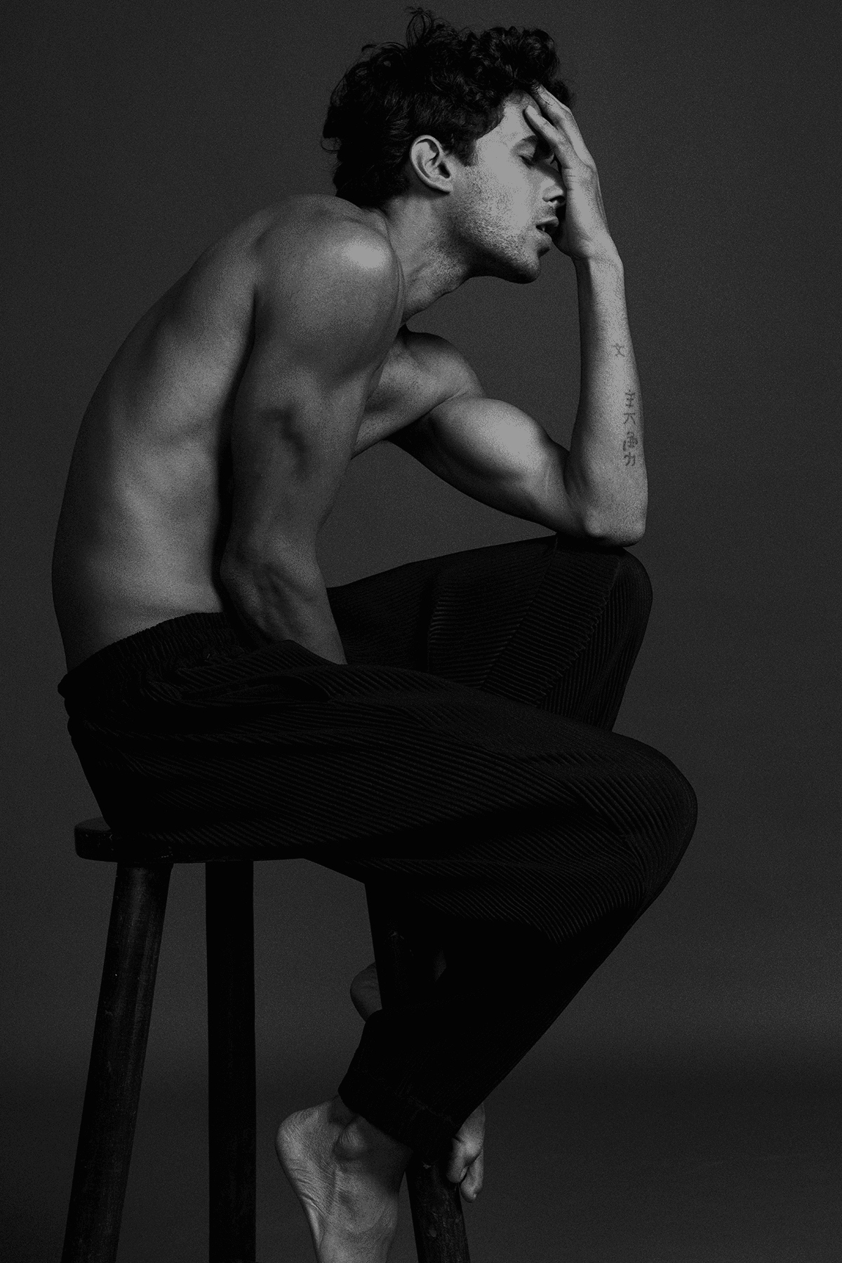 PLEATED JOGGER - dash and dot