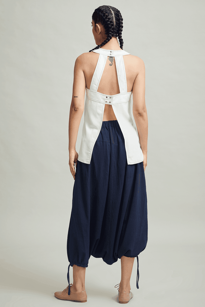 CONTRAST STITCH TOP - dash and dot dash and dot