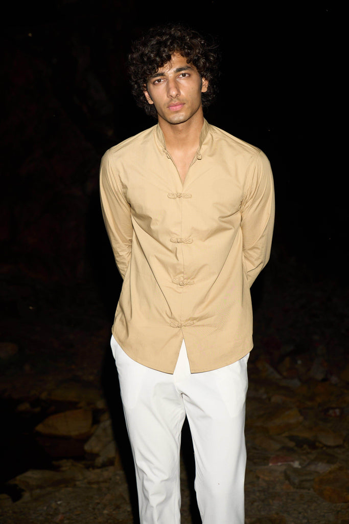 TWISTED BUTTON SHIRT - dash and dot dash and dot