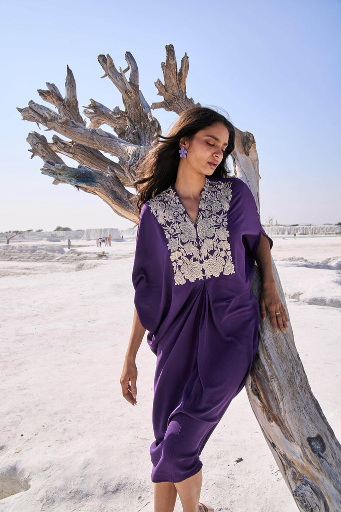 EMBROIDERED BIB KAFTAN - dash and dot dash and dot