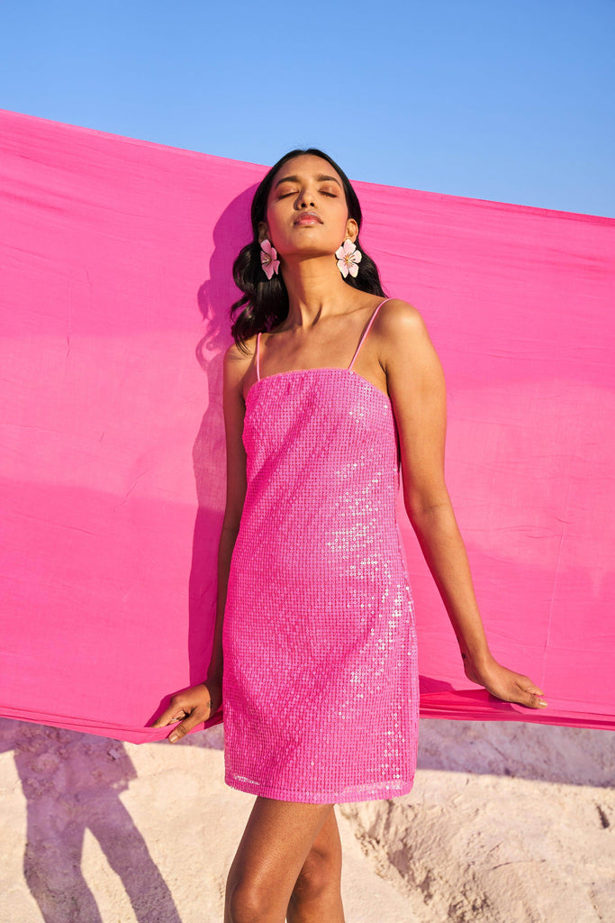 HOT PINK SEQUIN MINI - dash and dot dash and dot