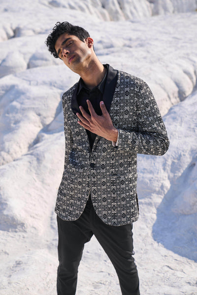 SHAWL COLLAR BLAZER - dash and dot