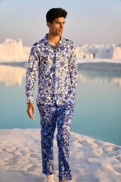 PORCELAIN PRINTED SET - dash and dot