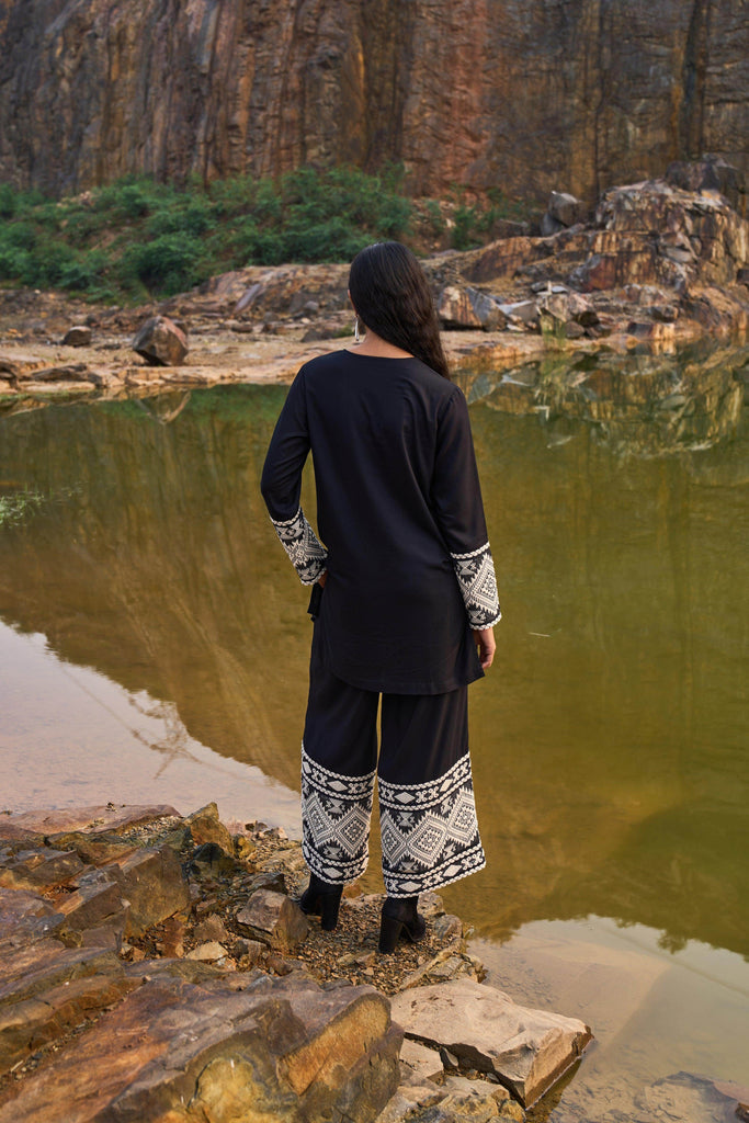 JACQUARD CUFF PANT - dash and dot dash and dot