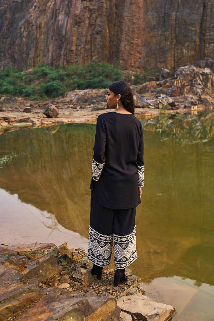 JACQUARD CUFF PANT - dash and dot dash and dot