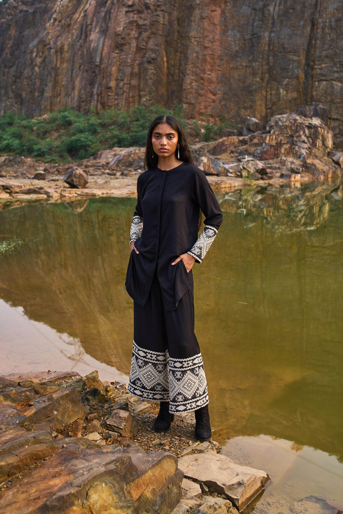 JACQUARD CUFF PANT - dash and dot dash and dot