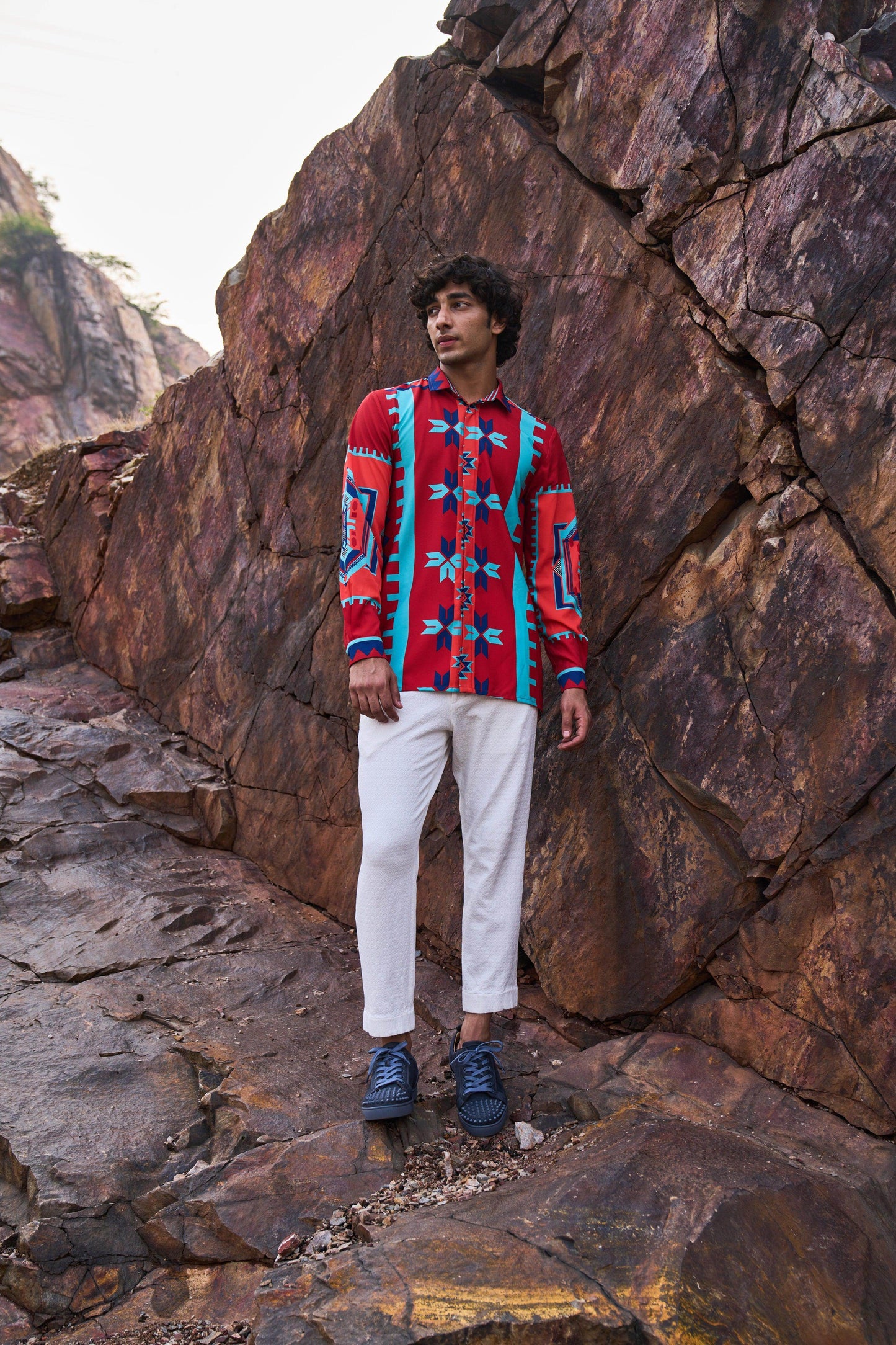 TRIBAL PRINTED SHIRT - dash and dot