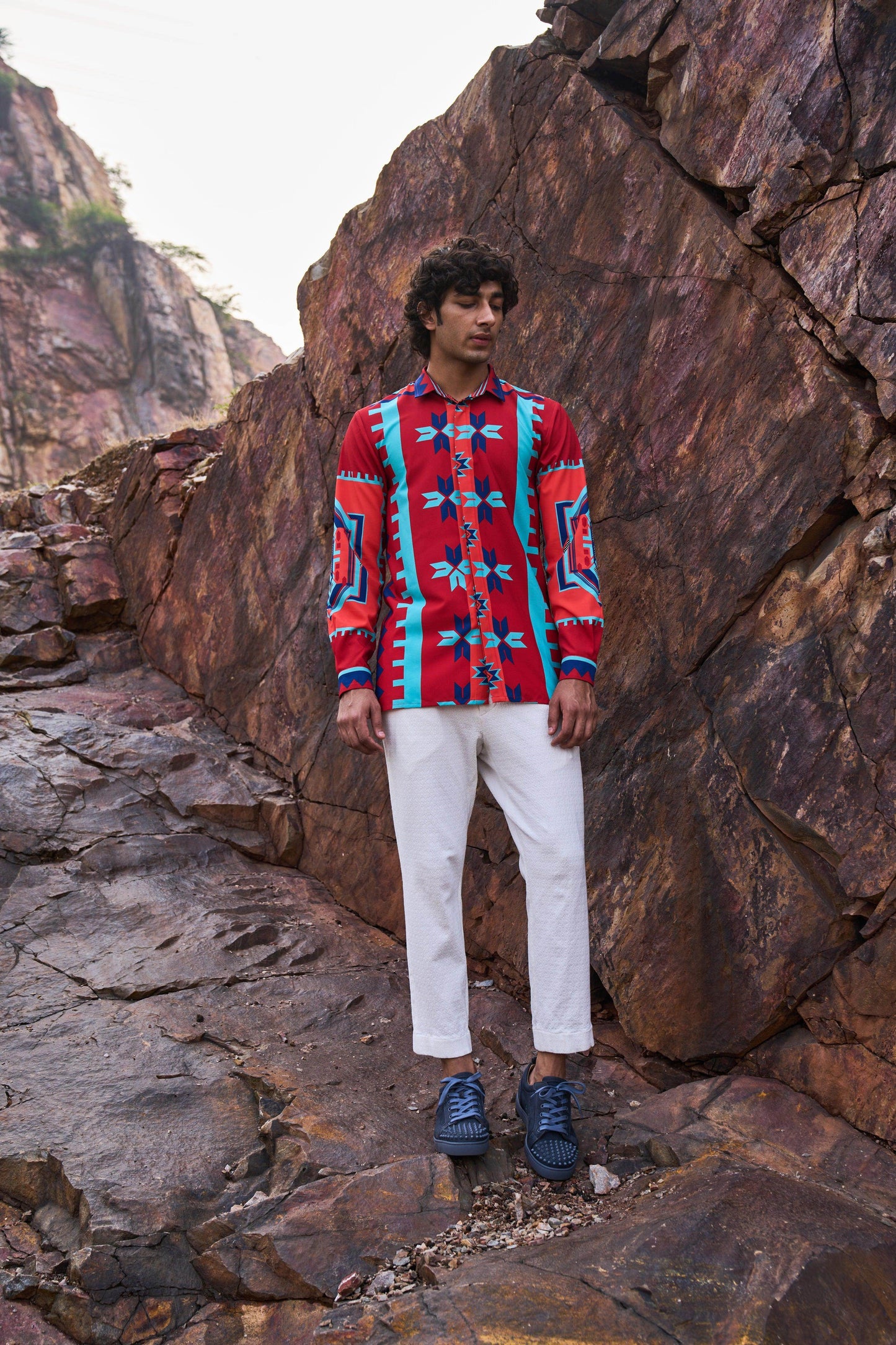 TRIBAL PRINTED SHIRT - dash and dot