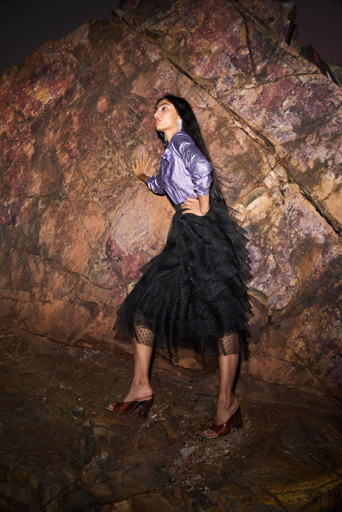 METALLIC SHIRT - dash and dot dash and dot