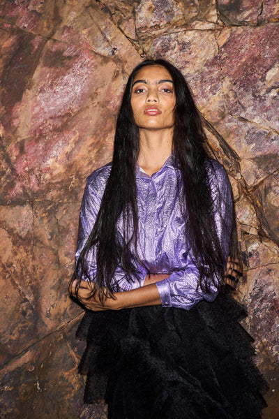 METALLIC SHIRT - dash and dot