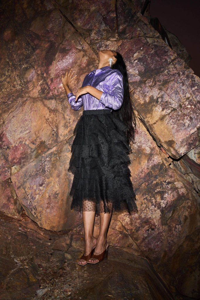 METALLIC SHIRT - dash and dot dash and dot