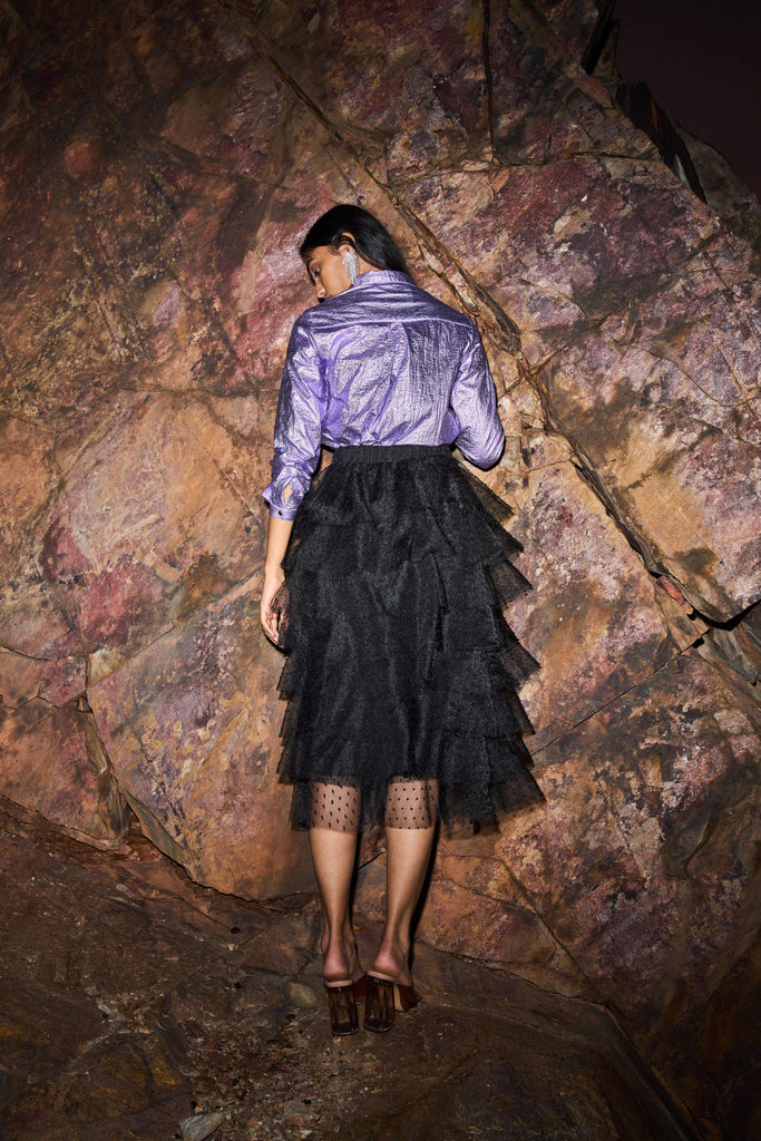 METALLIC SHIRT - dash and dot dash and dot