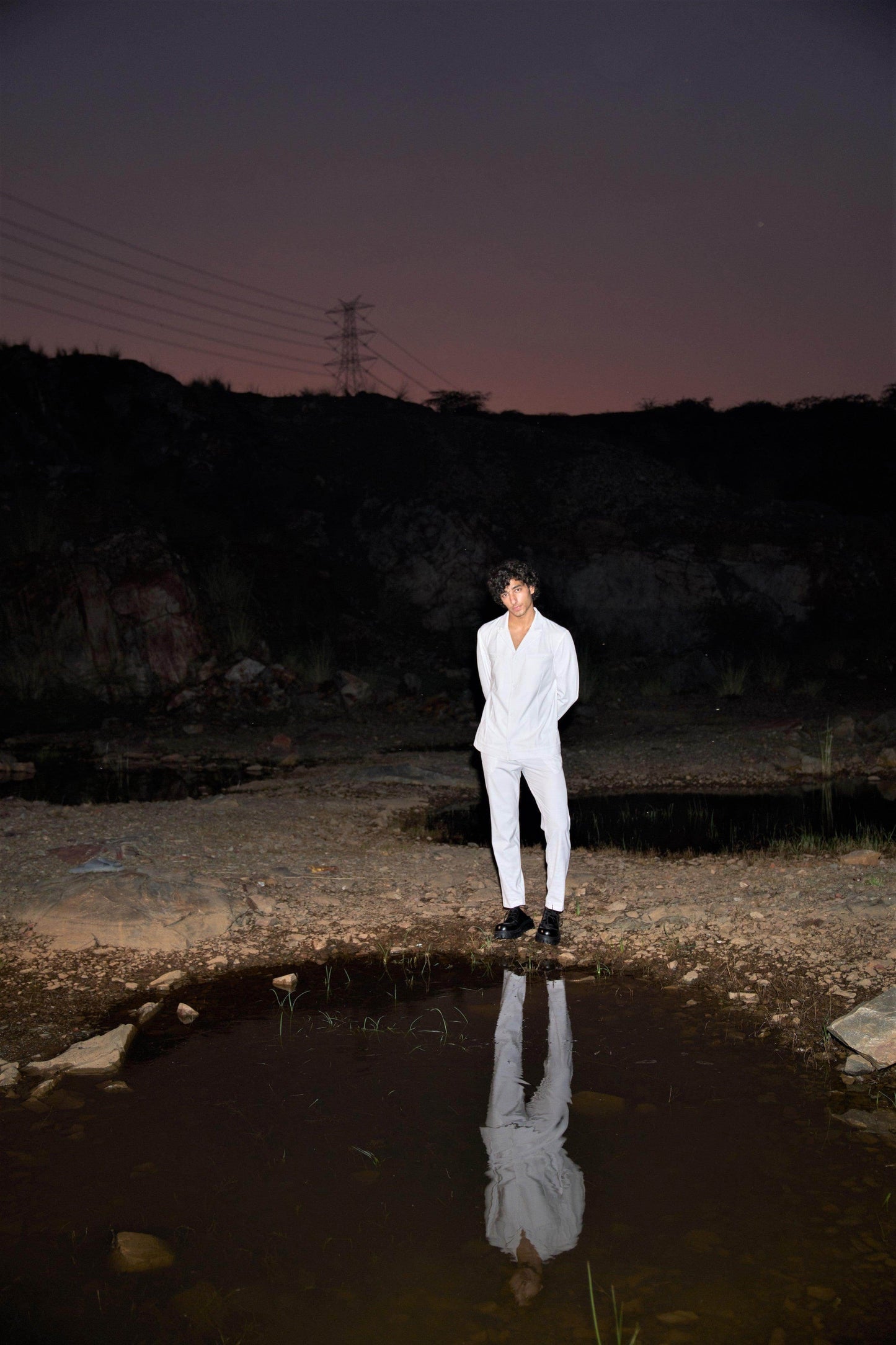 ALL WHITE PANTSUIT - dash and dot