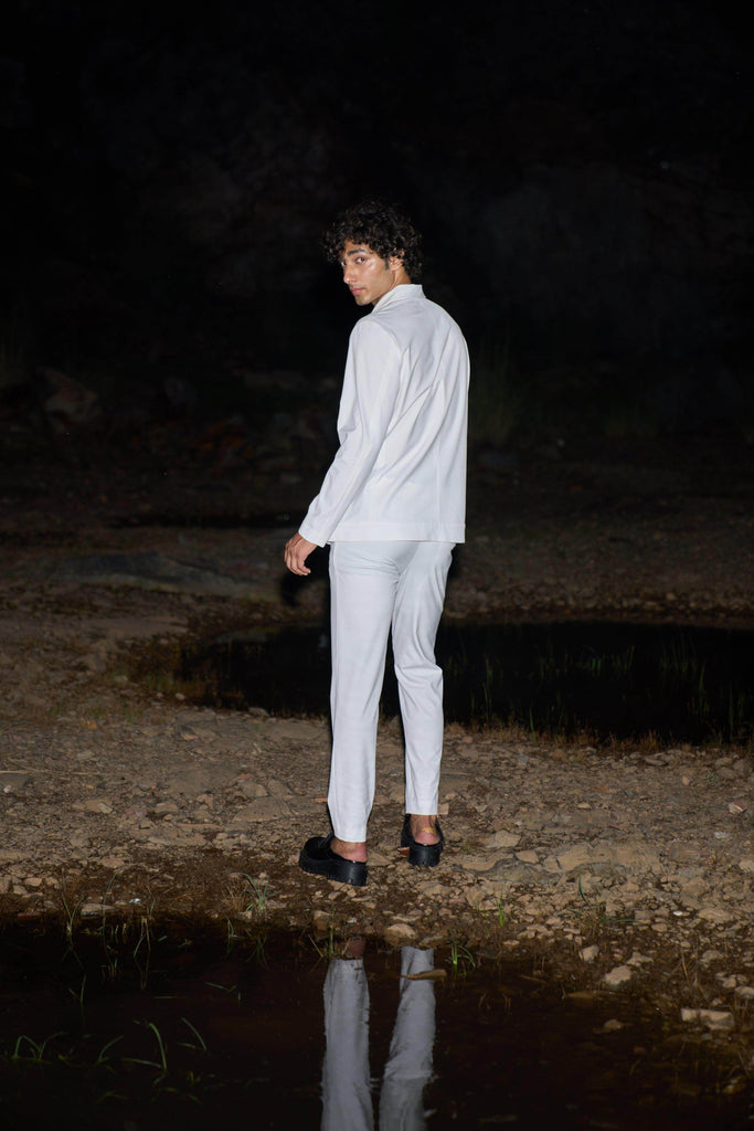 ALL WHITE PANTSUIT - dash and dot dash and dot