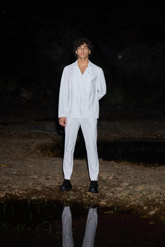 ALL WHITE PANTSUIT - dash and dot dash and dot