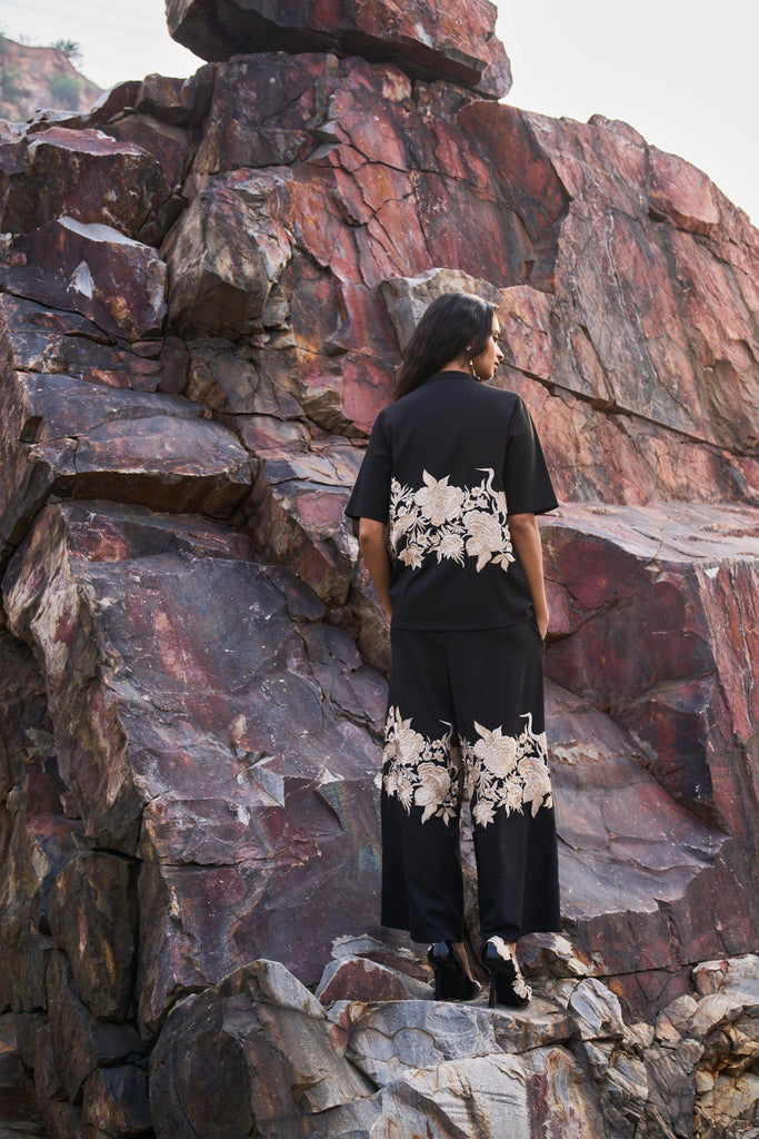 PLACEMENT EMBROIDERED PANT - dash and dot dash and dot