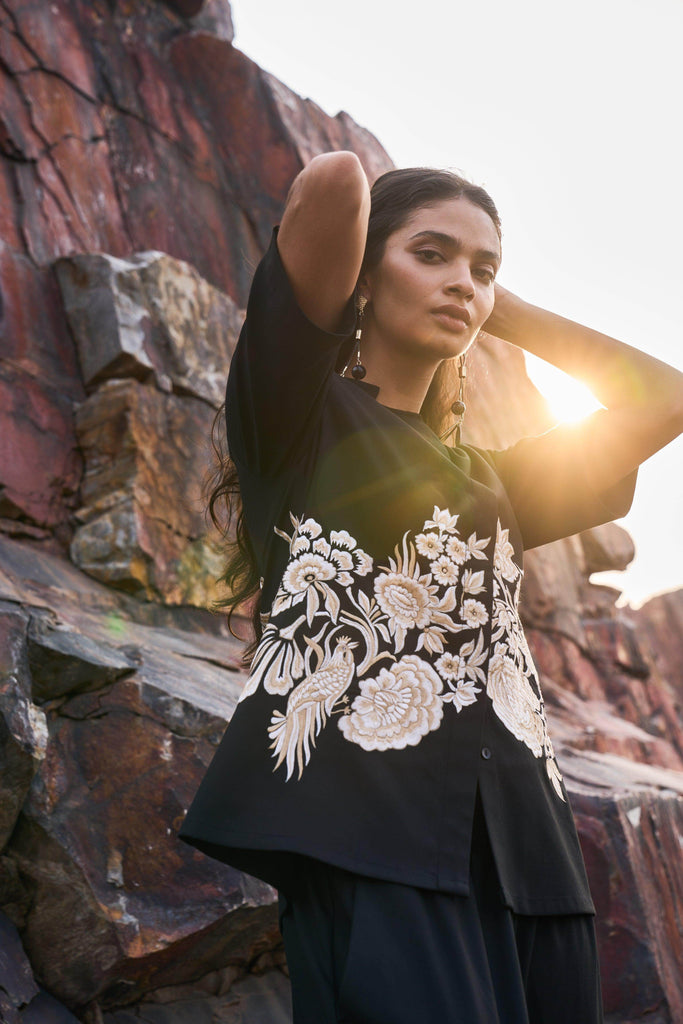 PLACEMENT EMBROIDERED PANT - dash and dot dash and dot