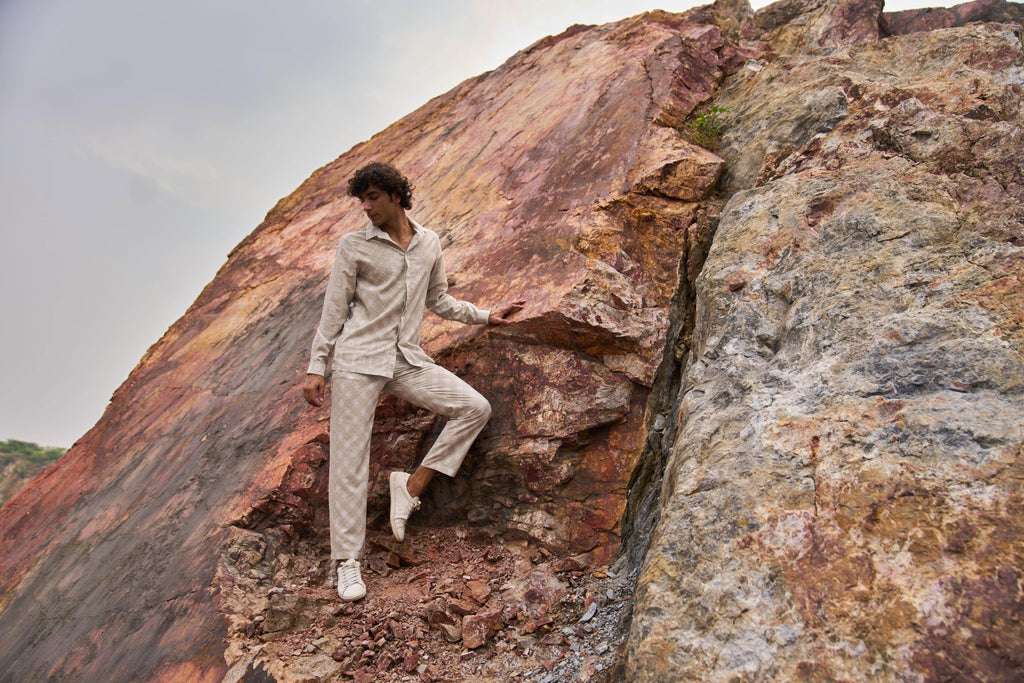 TILE PRINT SET - dash and dot dash and dot