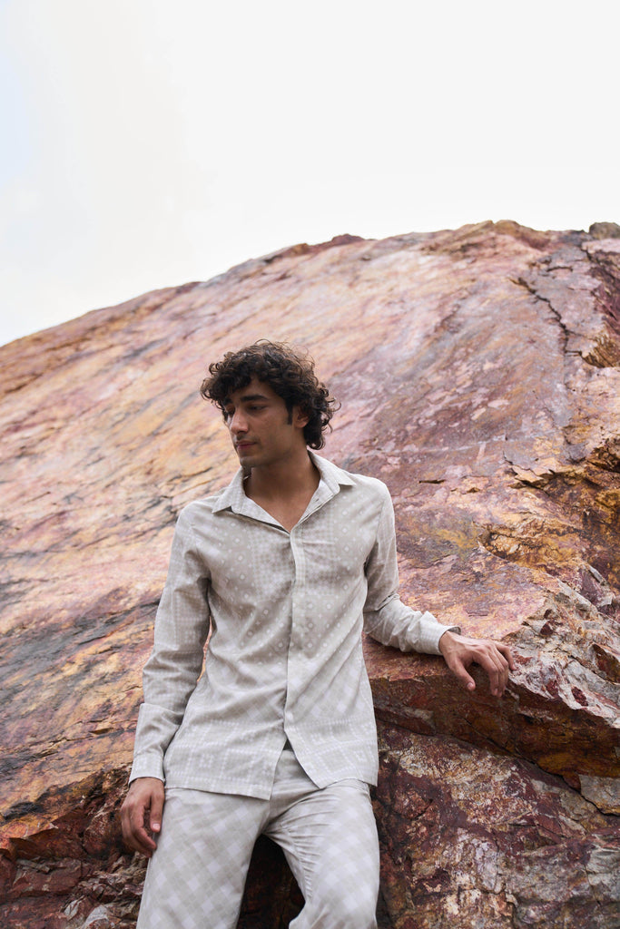 TILE PRINT SET - dash and dot dash and dot