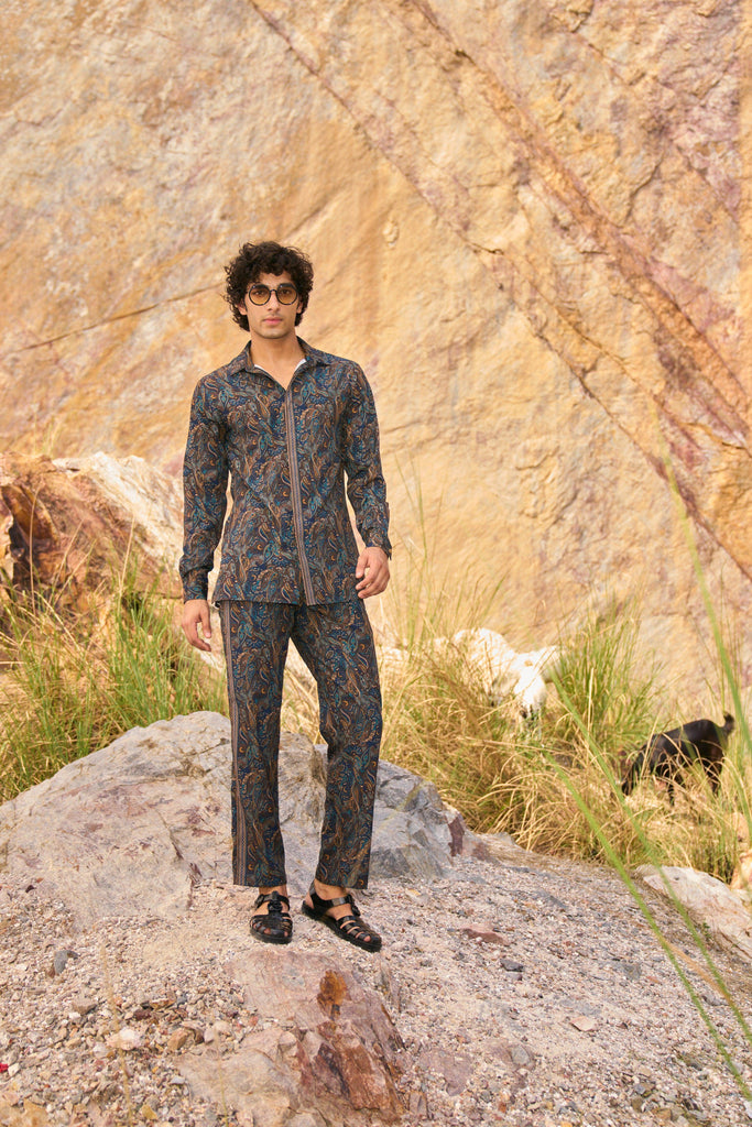 PAISLEY PRINTED PANT SET - dash and dot dash and dot