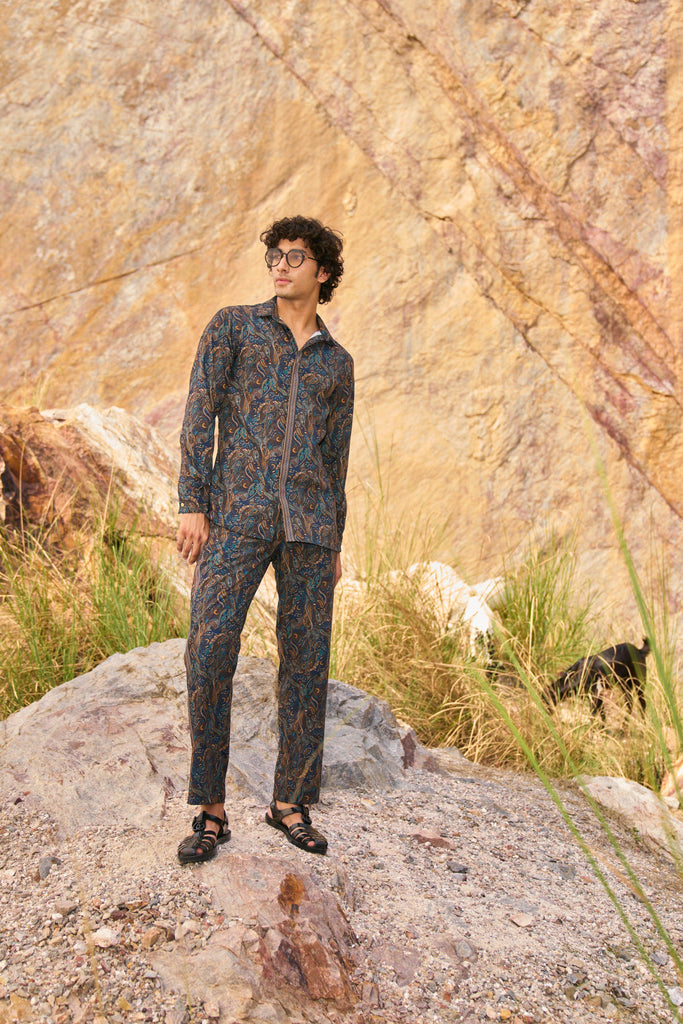 PAISLEY PRINTED SHIRT - dash and dot dash and dot