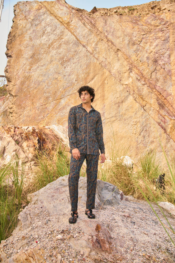 PAISLEY PRINTED SHIRT - dash and dot dash and dot