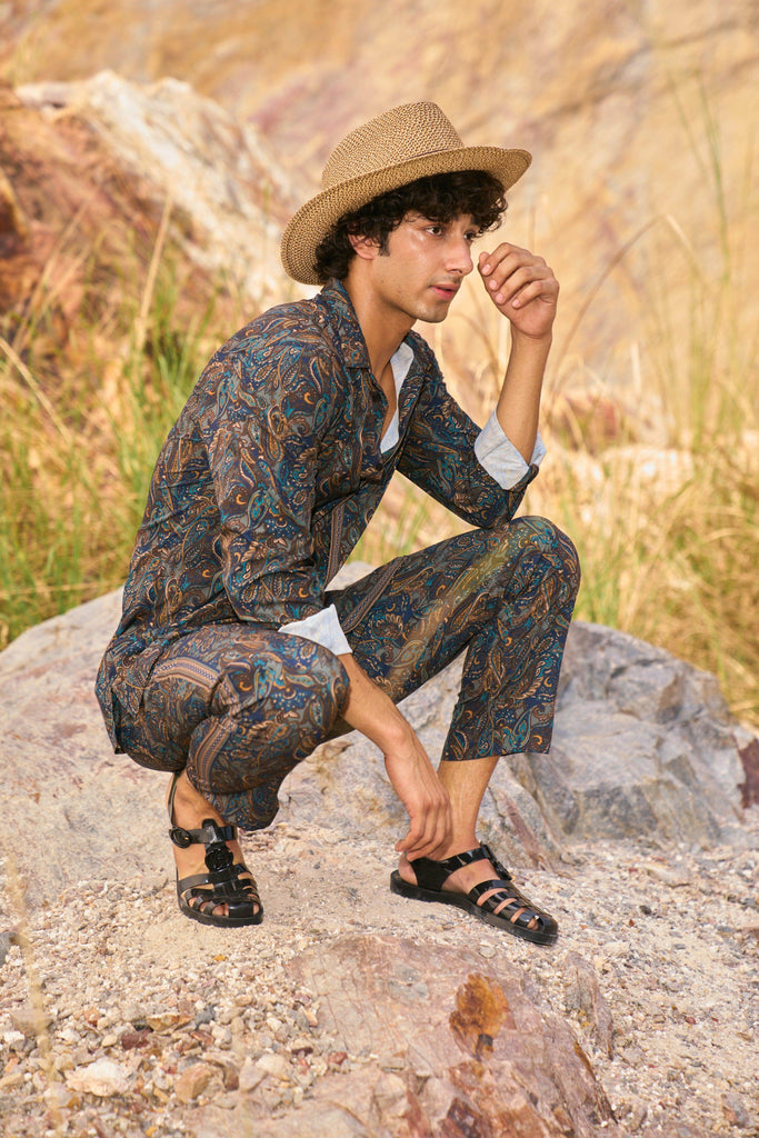 PAISLEY PRINTED PANT SET - dash and dot dash and dot