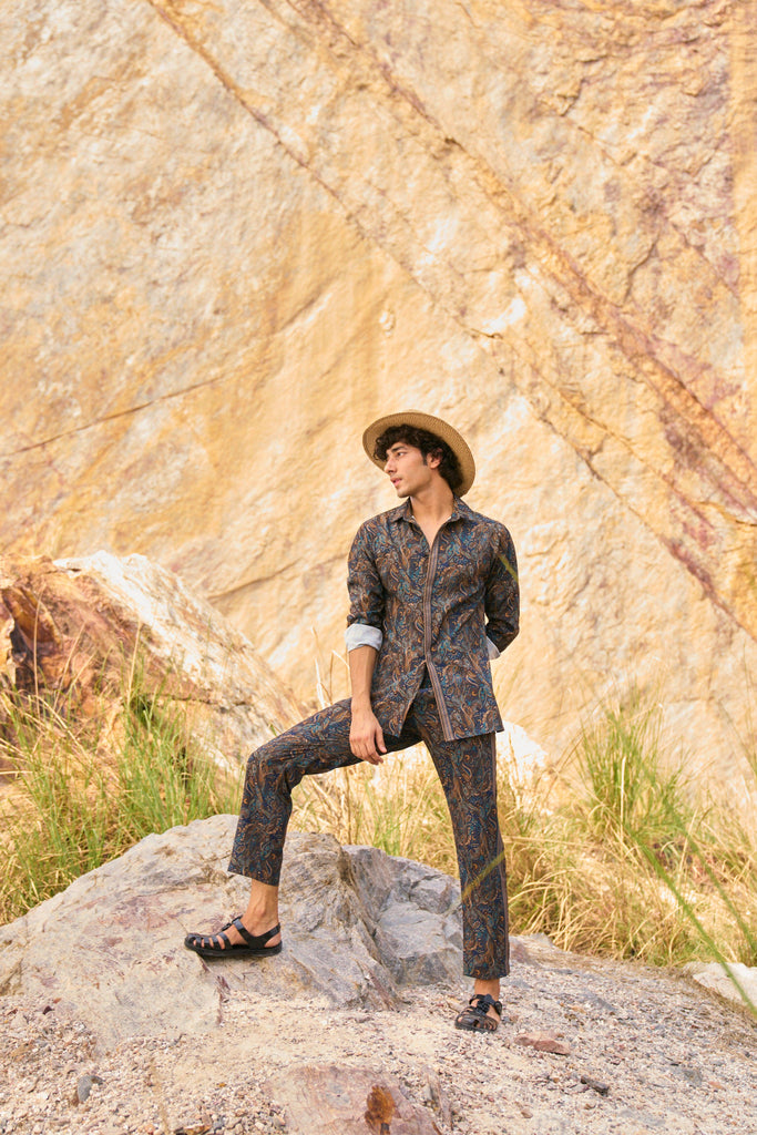 PAISLEY PRINTED SHIRT - dash and dot dash and dot