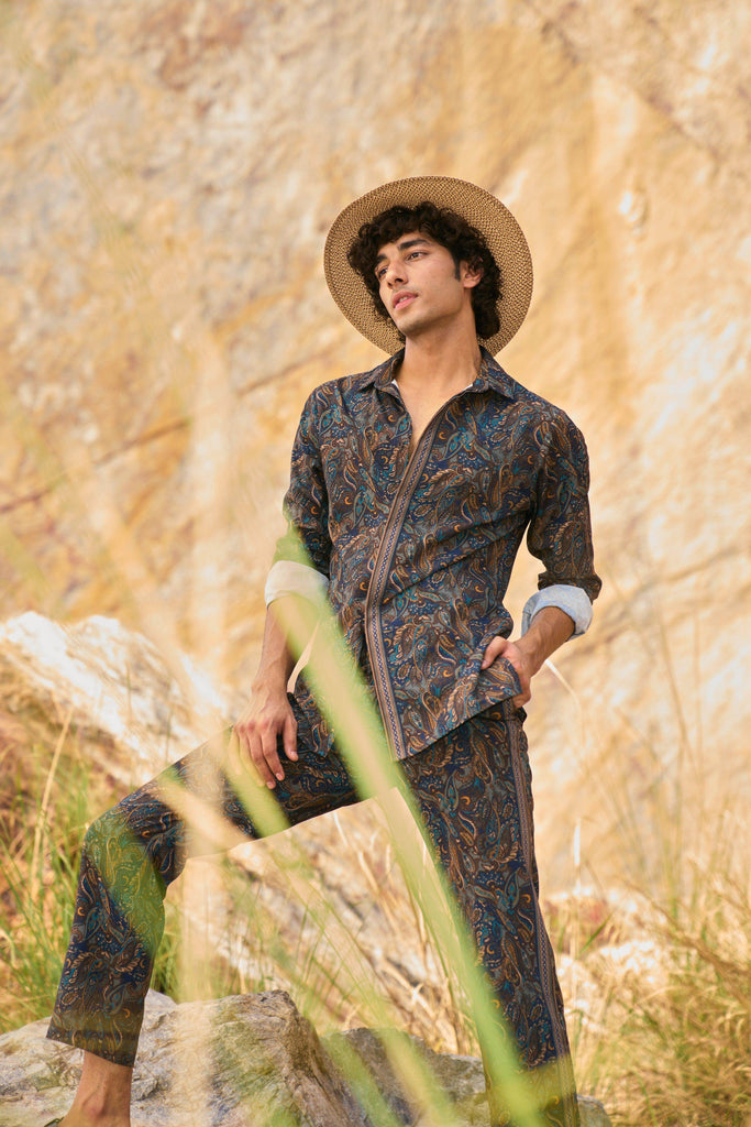 PAISLEY PRINTED SHIRT - dash and dot dash and dot