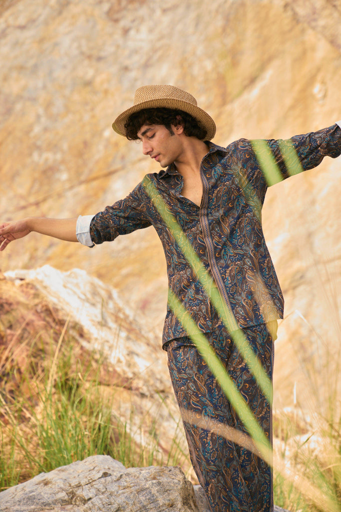 PAISLEY PRINTED SHIRT - dash and dot dash and dot