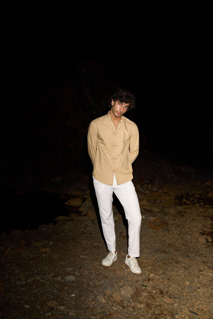 TWISTED BUTTON SHIRT - dash and dot dash and dot