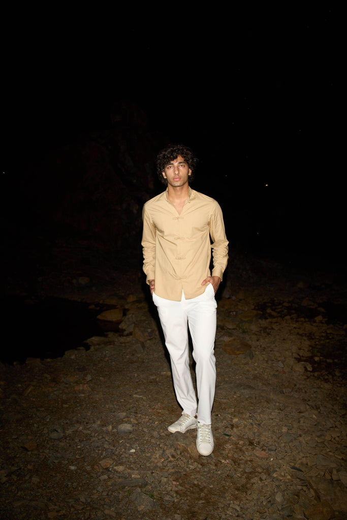 TWISTED BUTTON SHIRT - dash and dot dash and dot