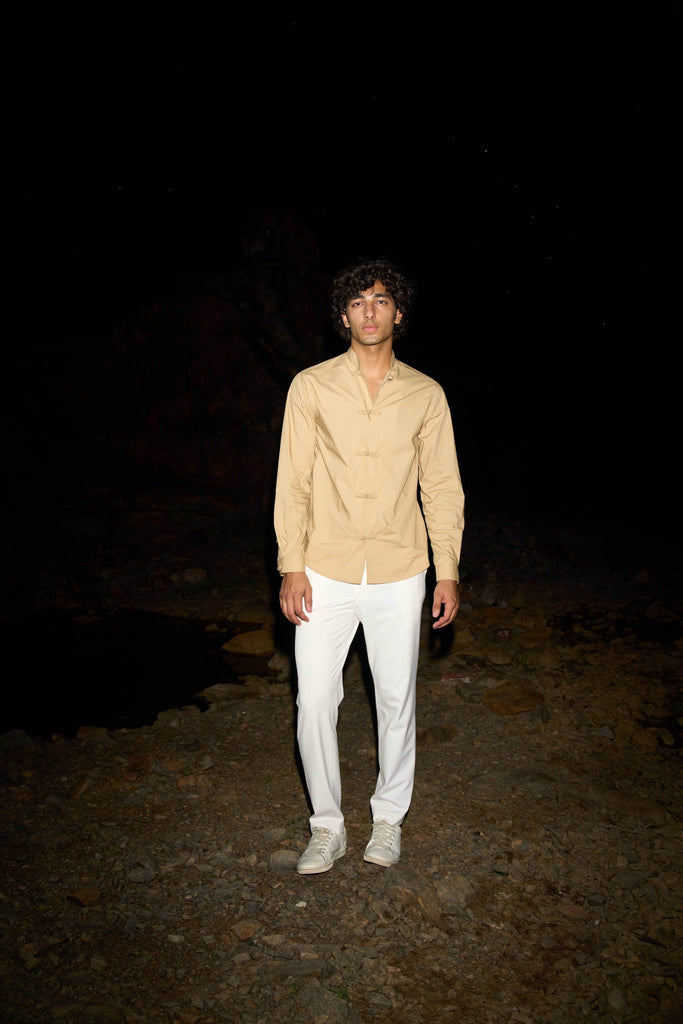 TWISTED BUTTON SHIRT - dash and dot dash and dot