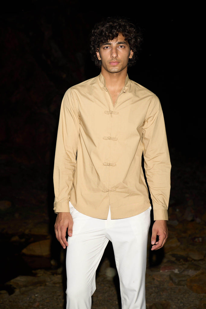 TWISTED BUTTON SHIRT - dash and dot dash and dot