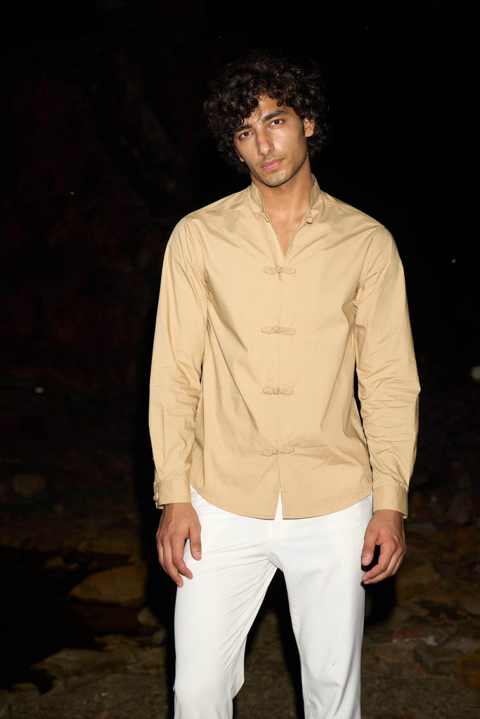 TWISTED BUTTON SHIRT - dash and dot dash and dot