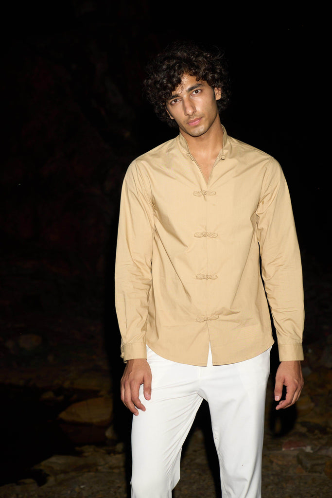 TWISTED BUTTON SHIRT - dash and dot dash and dot