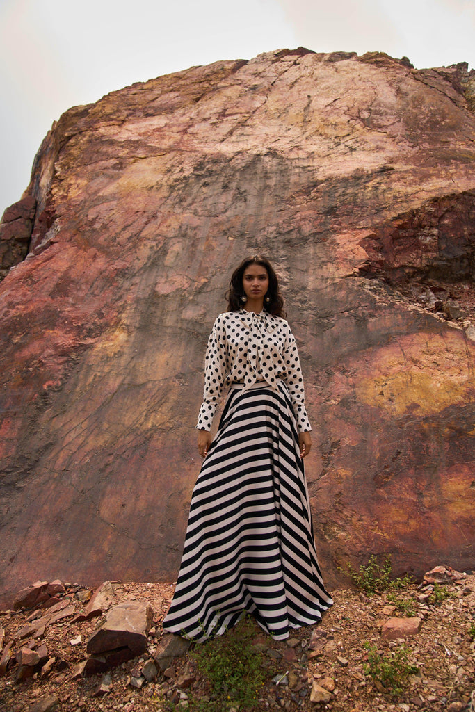 DOTTED BOW BLOUSE - dash and dot dash and dot