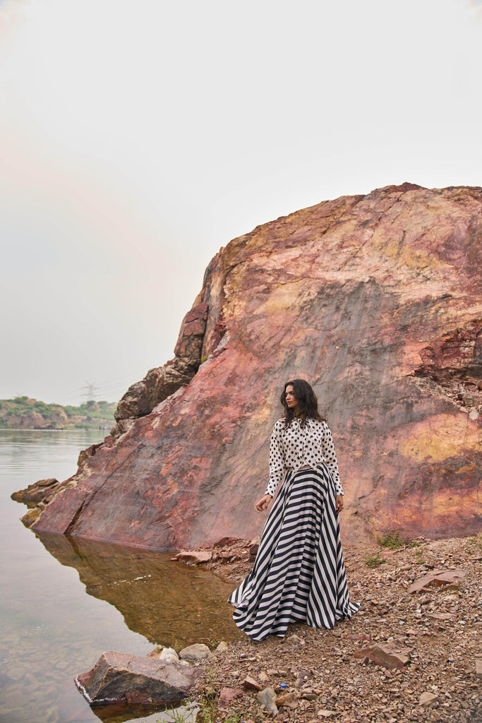 DOTTED BOW BLOUSE - dash and dot dash and dot