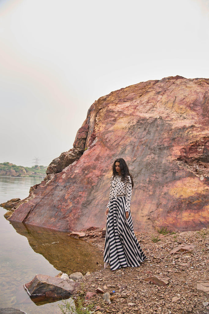 DOTTED BOW BLOUSE - dash and dot dash and dot