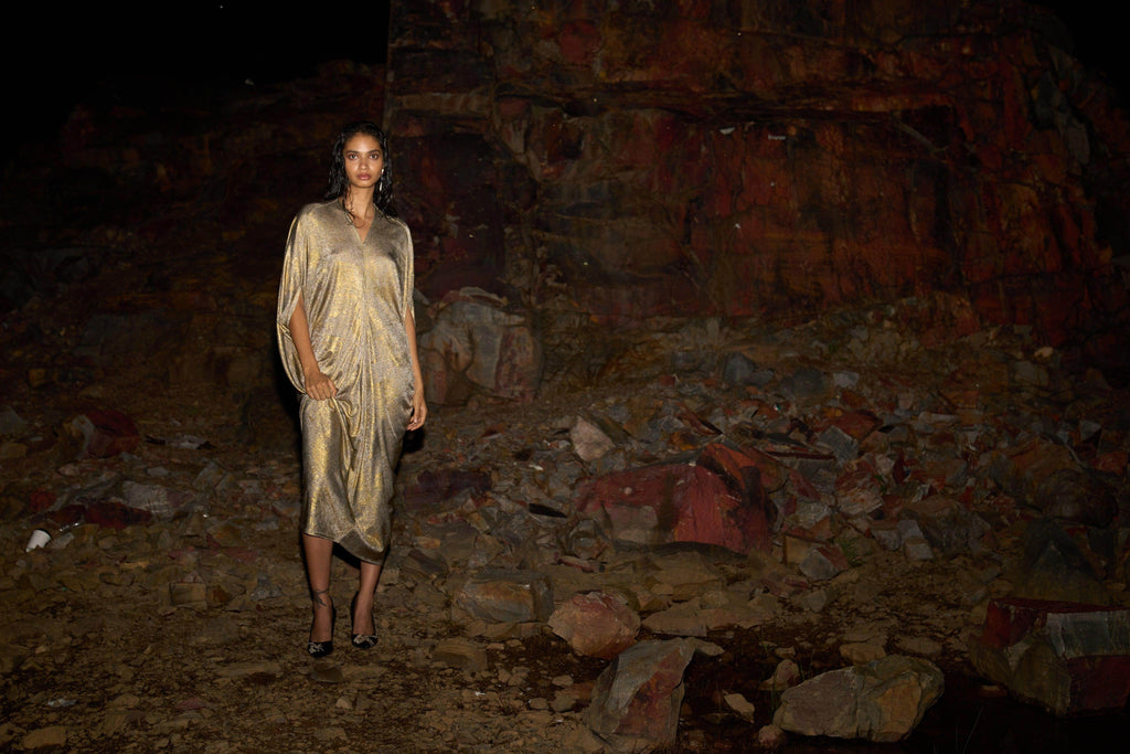 DRAPE COWL KAFTAN - dash and dot dash and dot