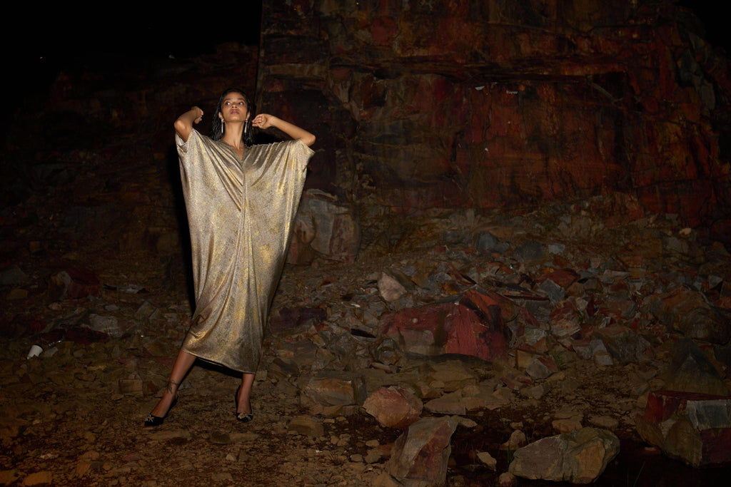 DRAPE COWL KAFTAN - dash and dot dash and dot