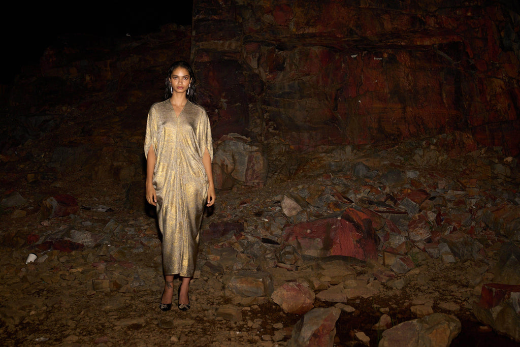 DRAPE COWL KAFTAN - dash and dot dash and dot