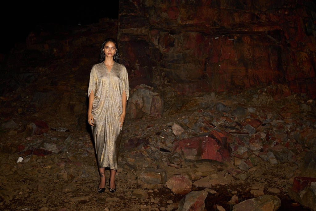 DRAPE COWL KAFTAN - dash and dot dash and dot