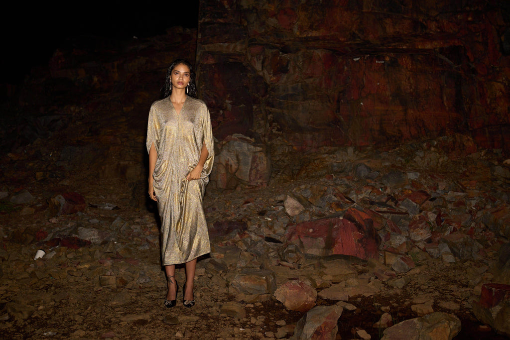 DRAPE COWL KAFTAN - dash and dot dash and dot